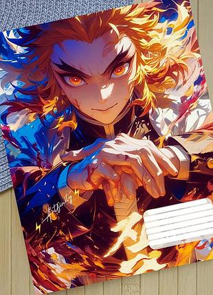 Тетрадь клинок рассекающий демонов kimetsu no yaiba в линию 18 листов (30003)