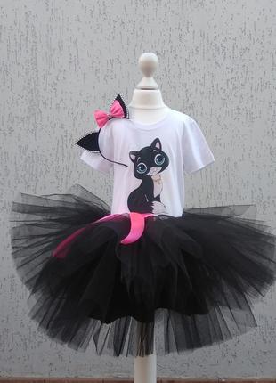 Костюм чорної киці кастюм кошки платье кошки карнавальный костюм1 фото