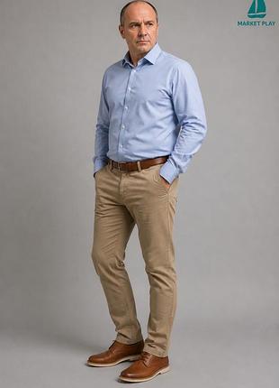 Olymp level five 24/seven body fit рубашка мужская 42 голубая stretch premium xl