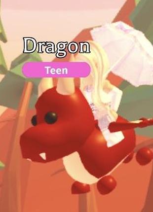 Дракон роблокс адопт мі roblox adopt me dragon легендарний пет червоний дракон флай райд легендарный пет роблокс адопт ми красный дракон