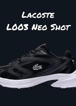 Lacoste l003 neo shot black white