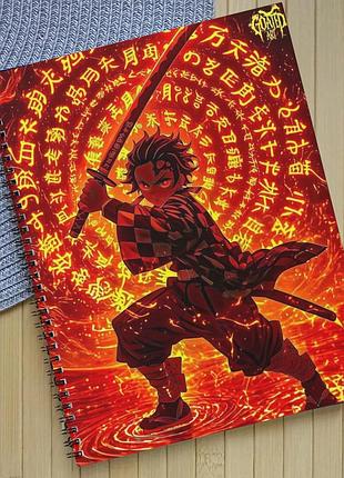 Зошит клинок який знищує демонівkimetsu no yaiba на пружині (30014)