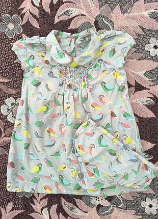 Детский комплект платье и трусики, baby boden, 2-3 года