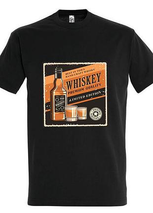 Футболка з принтом віскі jack daniel's джек деніелс (f0105) чорний