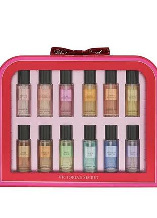 Набір містів (спреїв) міні victoria's secret 12 шт х 75 мл 12 days of mist
