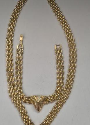 Вінтажні pierre cardin кольє + браслет під реставрацію (арт. 655) франція