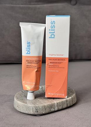 Интенсивно увлажняющий крем для восстановления кожного барьера bliss mighty biome pre/post biotics + barrier aid ultra-hydrating moisturizer