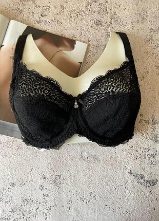 Кружевной бюстгальтер с мягкими чашками lanny mode черный 90c