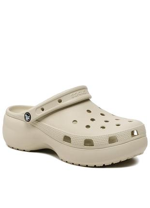 Оригінал! сша! жіночі крокси crocs classic platform clog 206750-2y2 тапочки нові літні