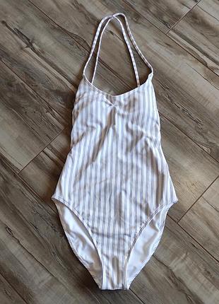 Суцільний купальник у смужку gilly hicks swim, розмір s