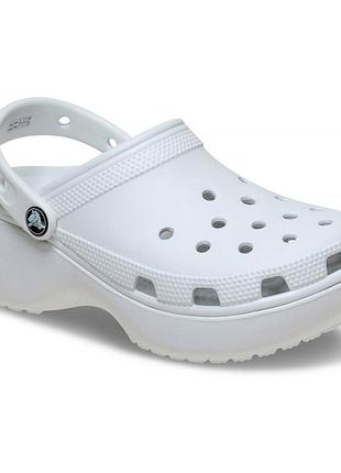 Оригінал! сша! жіночі крокси crocs classic platform clog 206750-1nk тапочки нові літні
