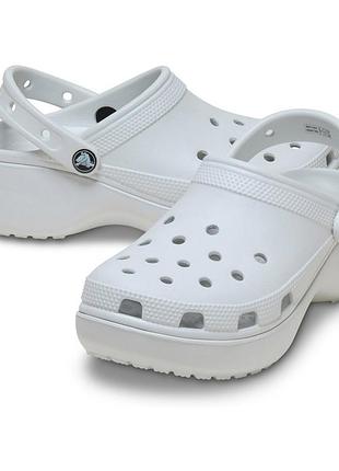 Оригінал! сша! жіночі крокси crocs classic platform clog 206750-1nk тапочки нові літні
