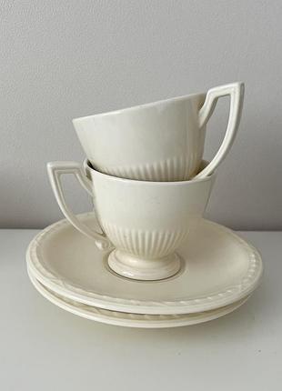 Вінтажні кавові пари від royal creamware recamier
