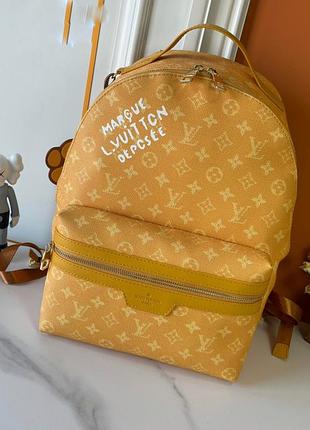Чоловічий унісекс рюкзак louis vuitton discovery жовтий