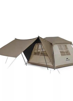 Палатка на 6 человек naturehike village cnk2300zp022 brown