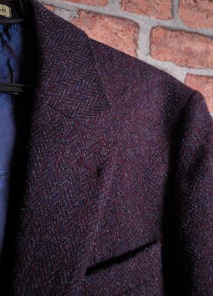 Вовняний піджак блейзер чоловічий твідовий peter christian  burdock harris tweed jacket