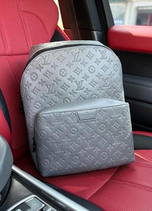 Рюкзак чоловічий сірий louis vuitton discovery