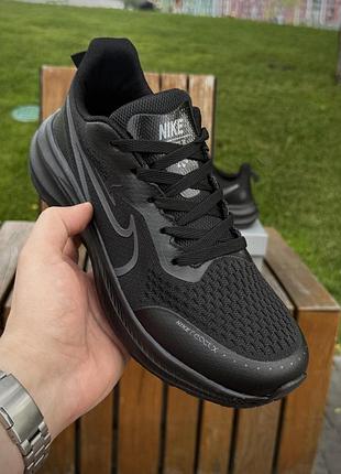 Кроссовки nike vomero react x, черные (летние, сетка)