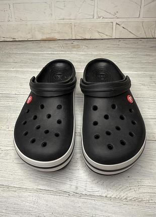 Черные мужские кроксы crocs m9 w11
