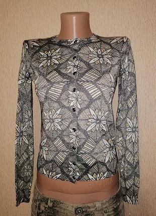 💛💛💛красивая женская трикотажная кофта, джемпер на пуговицах marks & spencer💛💛💛