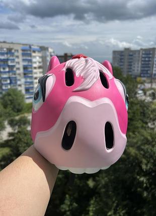 Crazy safety pink horse   49-55,шолом