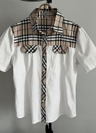Burberry біла сорочка белая рубашка