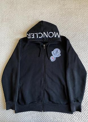 Кофта чоловіча moncler чорна розмір m,l