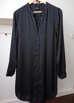 Шовкова елегантна сукня ,сорочка, туніка чорного кольору,100%шовк, calvin klein,m