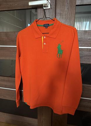 Поло на довгий рукав/світшот polo ralph lauren розмір s.
