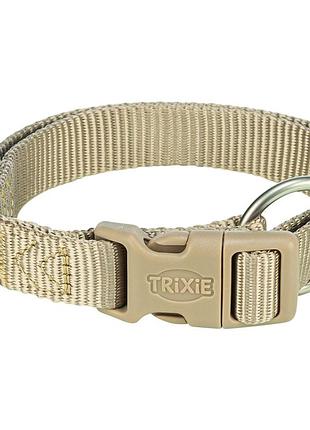 Нашийник trixie premium для собак l–xl 40–65 см 25 мм пісочний