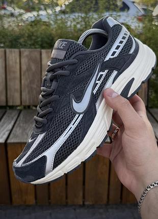 Кроссовки nike initiator, темно серые (сетка, летние)