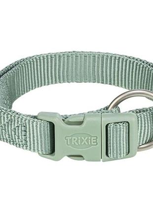 Ошейник trixie premium для собак нейлон шалфей размер l–xl 40–65 см 25 мм