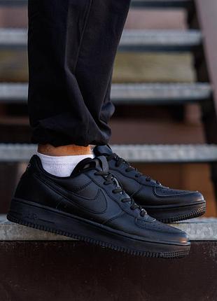 Кросівки nike air force 1 low ‘07 найк ейр форс 1 лоу чорні для чоловіків легкі та зручні