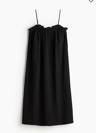 Черный сарафан на бретельках h&amp;m