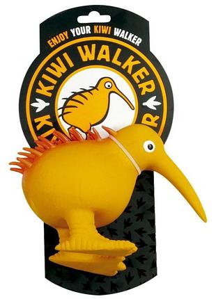 Іграшка kiwi walker для собак птах ківі помаранчевий 15,5 см