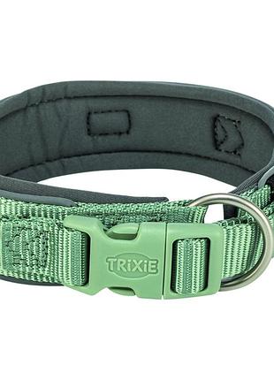 Нашийник trixie premium для собак екстраширокий l 46–55 см 50 мм блакитно-сірий