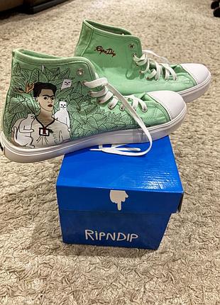 Колекційні кеди ripndip nermal portrait high tops (mint) / frida kahlo