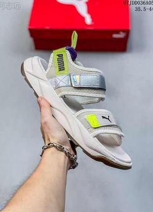 Стильні ,оригінальні сандалі puma rs-sandal 'iridescent - white gum' у  43   розмір