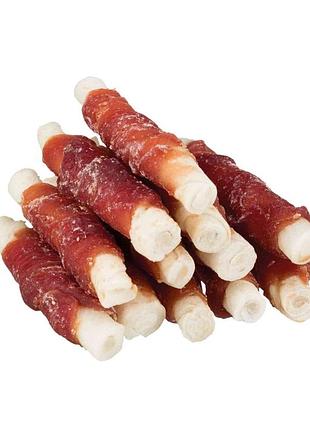 Ласощі trixie denta fun rolls with duck для собак паличка для чищення зубів з качкою 6 см 120 г