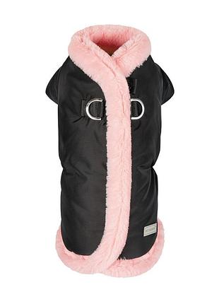 Куртка pet fashion mery для собак черный/розовый хs