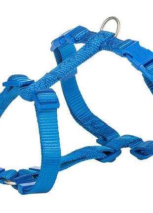 Шлея trixie premium h-harness для собак синій xxs–xs 20–32 см 10 мм