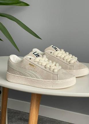 😍 жіночі кросівки puma xl suede rope sneakers unisex beige