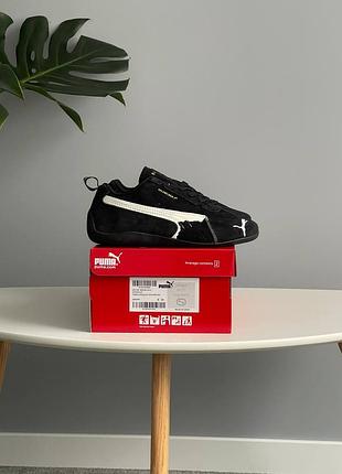 😍 жіночі кросівки puma speedcat suede balenciag a black white