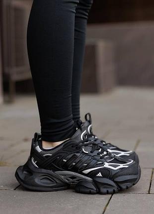 Кросівки adidas vento xlg deluxe чорні адідас венту делюкс для жінок стильні та комфортні