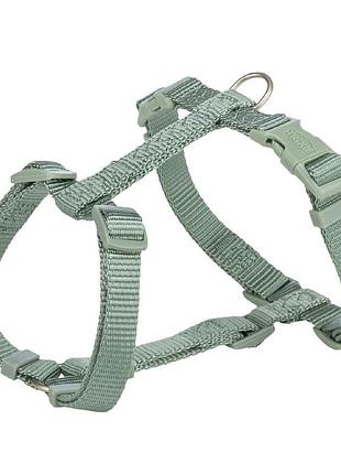 Шлея trixie premium h-harness для собак s–m 42–60 см 15 мм світло-зелена