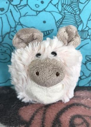 М'яка іграшка свинка tiny furball piglet від бренду jelly cat