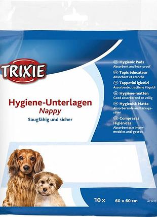 Пелюшки trixie для собак целюлоза 60х60 см 10 шт