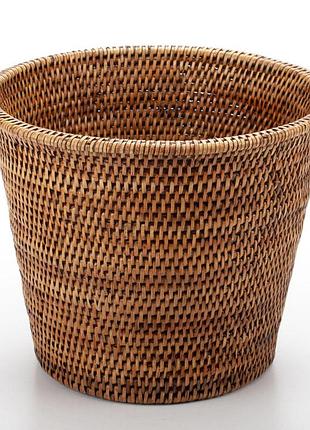 Кашпо декоративное плетеное изо ротанга, 26*20 см, 71029-brown nai