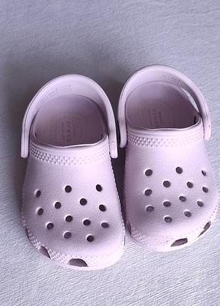 Детские crocs розовые тапочки на девочку