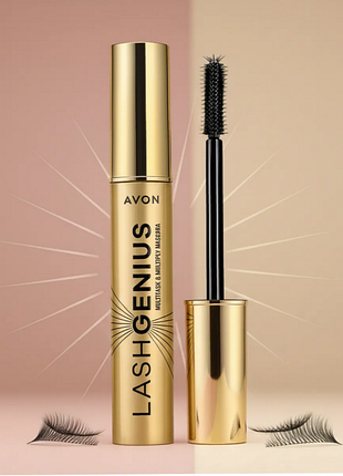 Багатофункціональна туш для вій avon 5 one lash genius mascara...